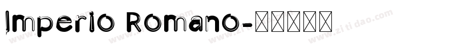 Imperio Romano字体转换